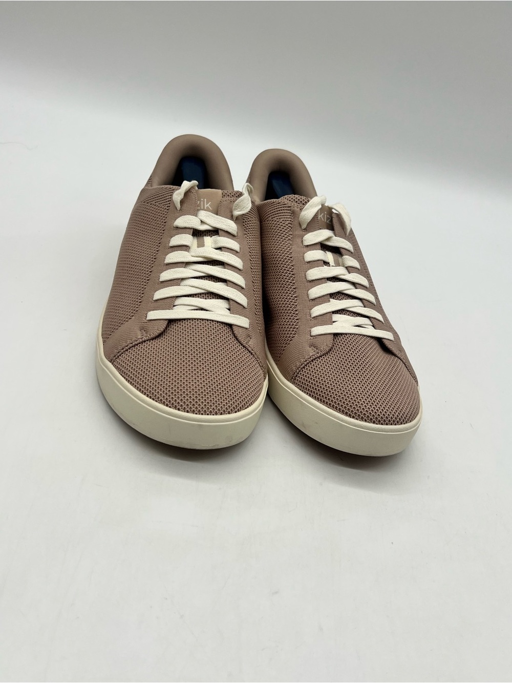 Kizik Irvine Brownish Pink Knit Slip On Hands Free Men's Sz 12 W Lace Up Sneaker